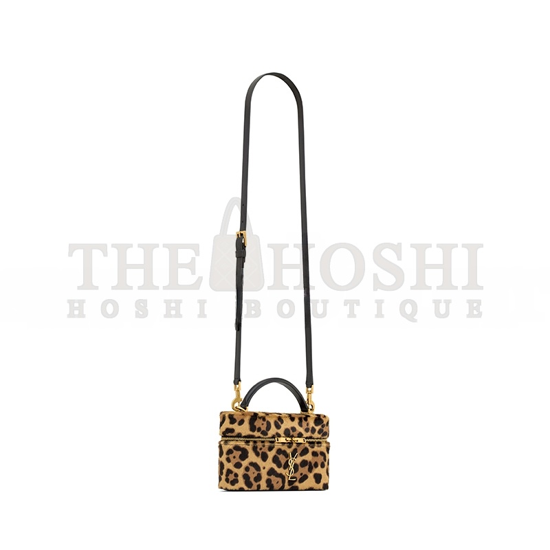 Y51 GABY HORSEHAIR-EFFECT LEATHER COSMETIC BAG 798098AAE6T2490 (18*11*6.5cm) Master Quality
